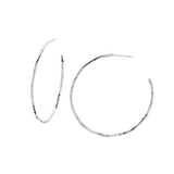 Silver taner hoops