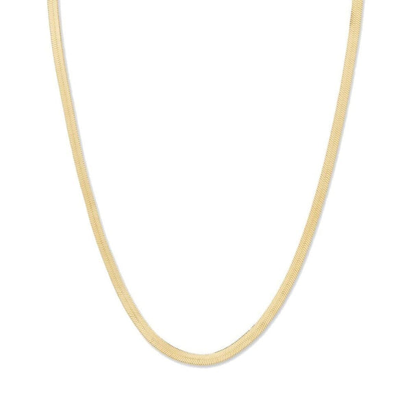 Snake chain necklace in gold