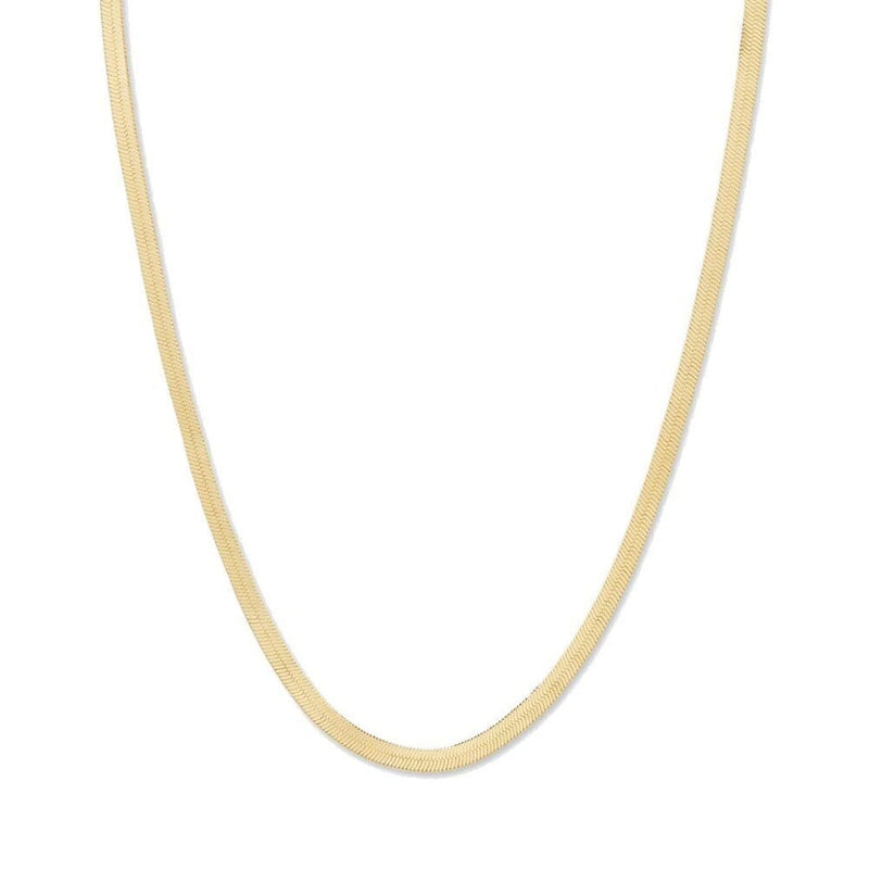 Snake chain necklace in gold