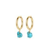 Turquoise hoops