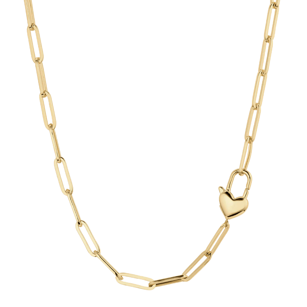 Gorjana 	Heart Padlock Necklace