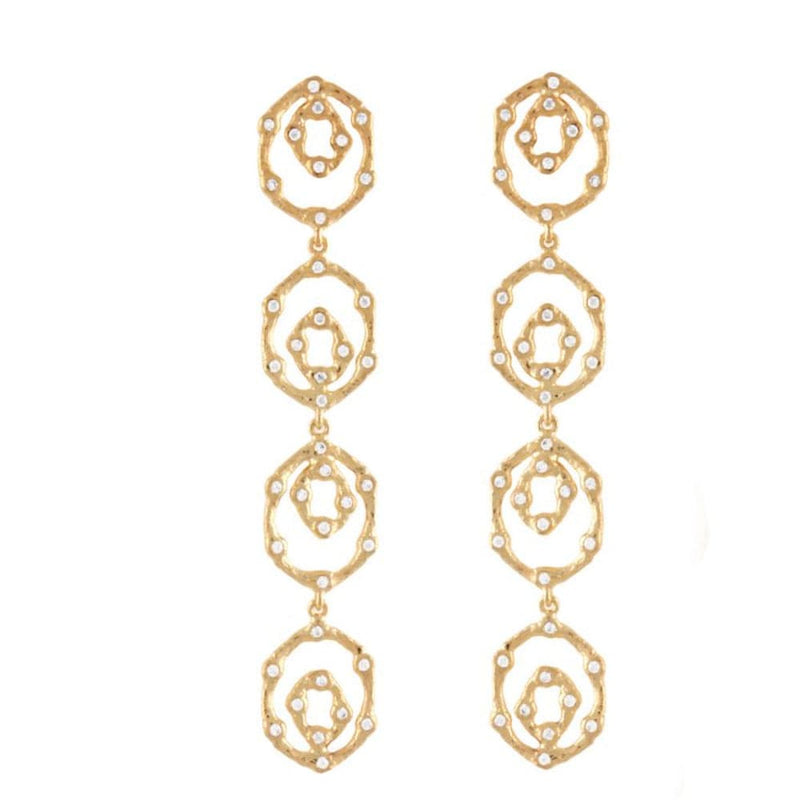 Joanna Laura Constantine Long Feminine Wave Earrings