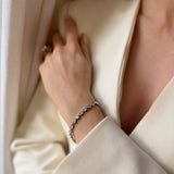 Loulerie Crystal Pear Cut Tennis Bracelet