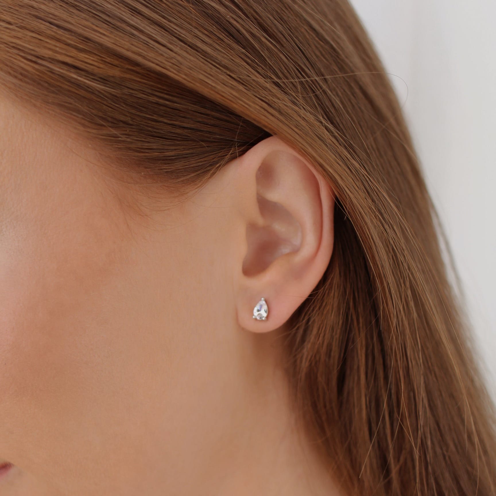 Loulerie Crystal Pear Cut Studs