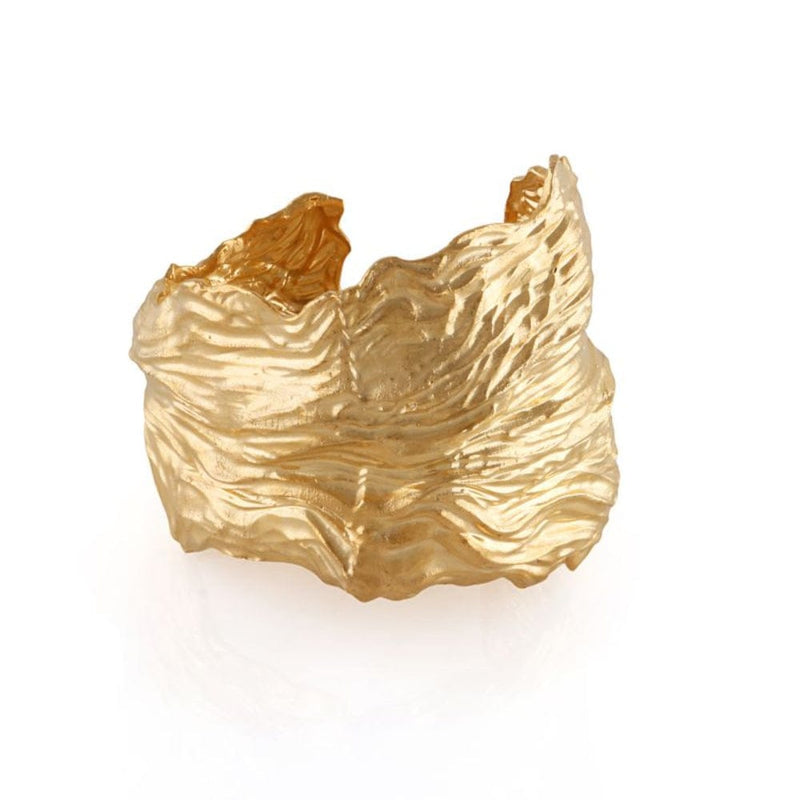 Gold textured cuff