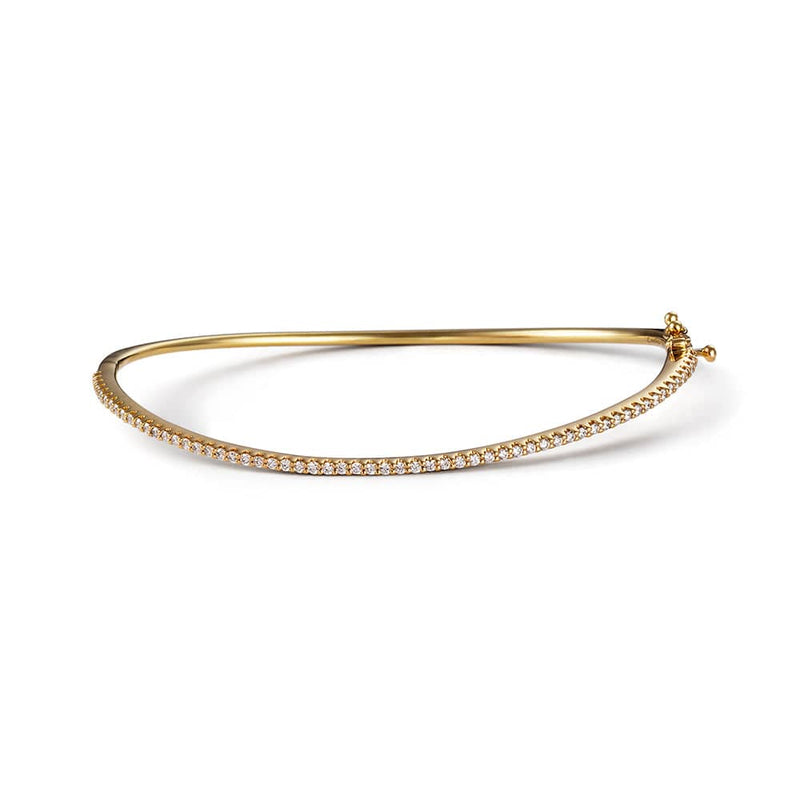 Loulerie Diamond Wave Bangle