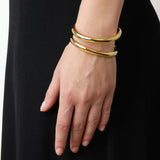 Statement gold plated bracelet