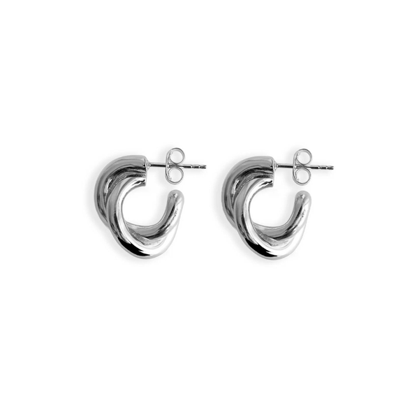 small silver hoops