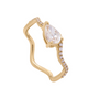 pear cut diamond ring