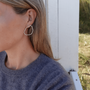 white diamond earrings