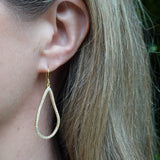 Sparkly crystal teardrop earrings