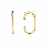 Gold open hoops