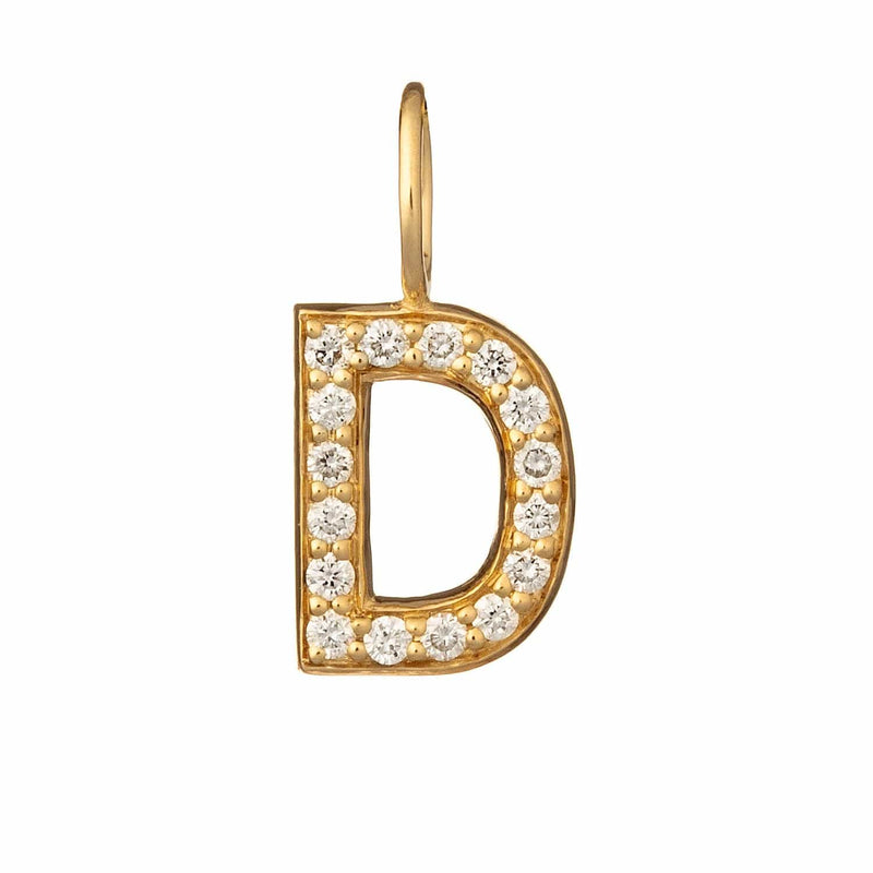 Initial diamond charm D