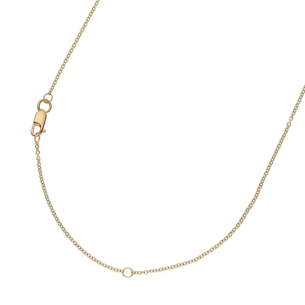 Loulerie Personalised Initial Necklace 9k Gold
