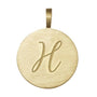 Initial disc solid gold