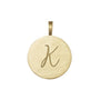 9k solid gold k initial disc