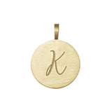 9k solid gold k initial disc