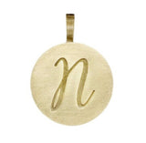 gold initial disc