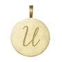 initial disc solid gold