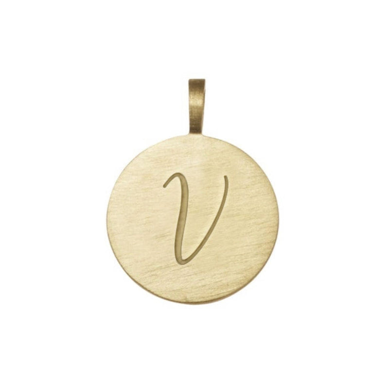 V initial solid gold