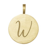 W initial disc 9k gold