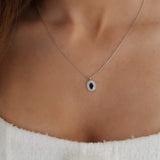 blue beaded necklace