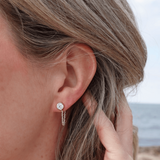 crystal chain earrings