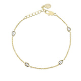 crystal droplet bracelet 