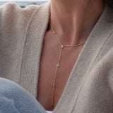 crystal lariat necklace