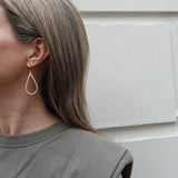 Statement crystal teardrop earrings