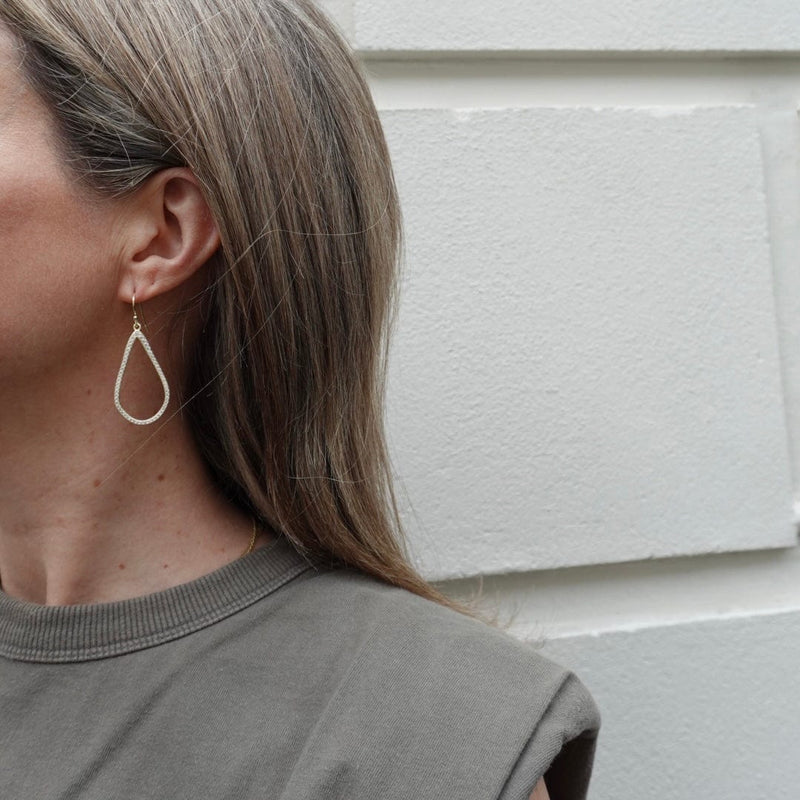 Statement crystal teardrop earrings