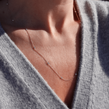 Necklace with small diamonds 