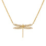 Diamond dragonfly necklace