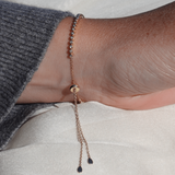 Close-up of a diamond bracelet