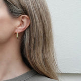 Minimalistic gold hoops