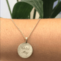 Solid gold disc with engraving 
