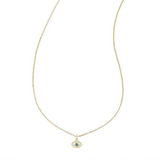 Crystal evil eye necklace