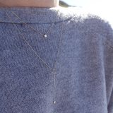lariat solid gold necklace diamond