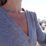 white diamond solid gold lariat necklace