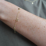 18k gold plating star bracelet