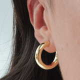 Small gold hoop earrings