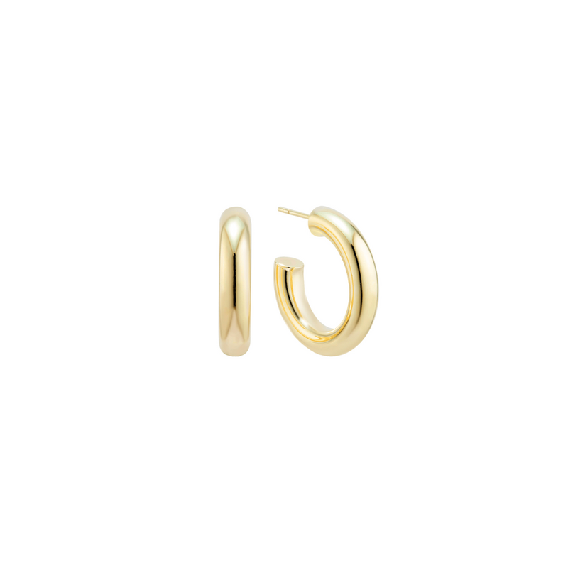 Gold midi hoops