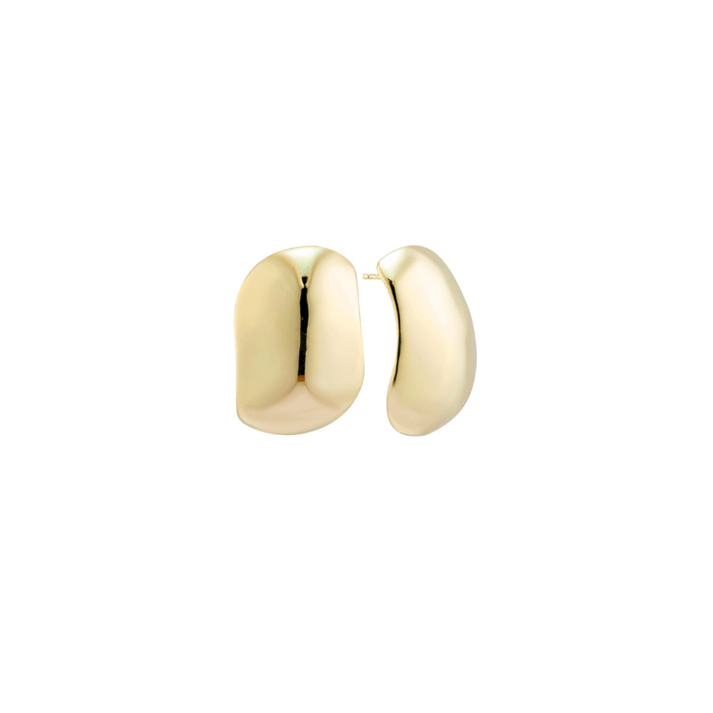 Dome shaped statement stud earrings