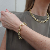 Timeless gold link bracelet