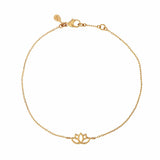 Gold lotus bracelet