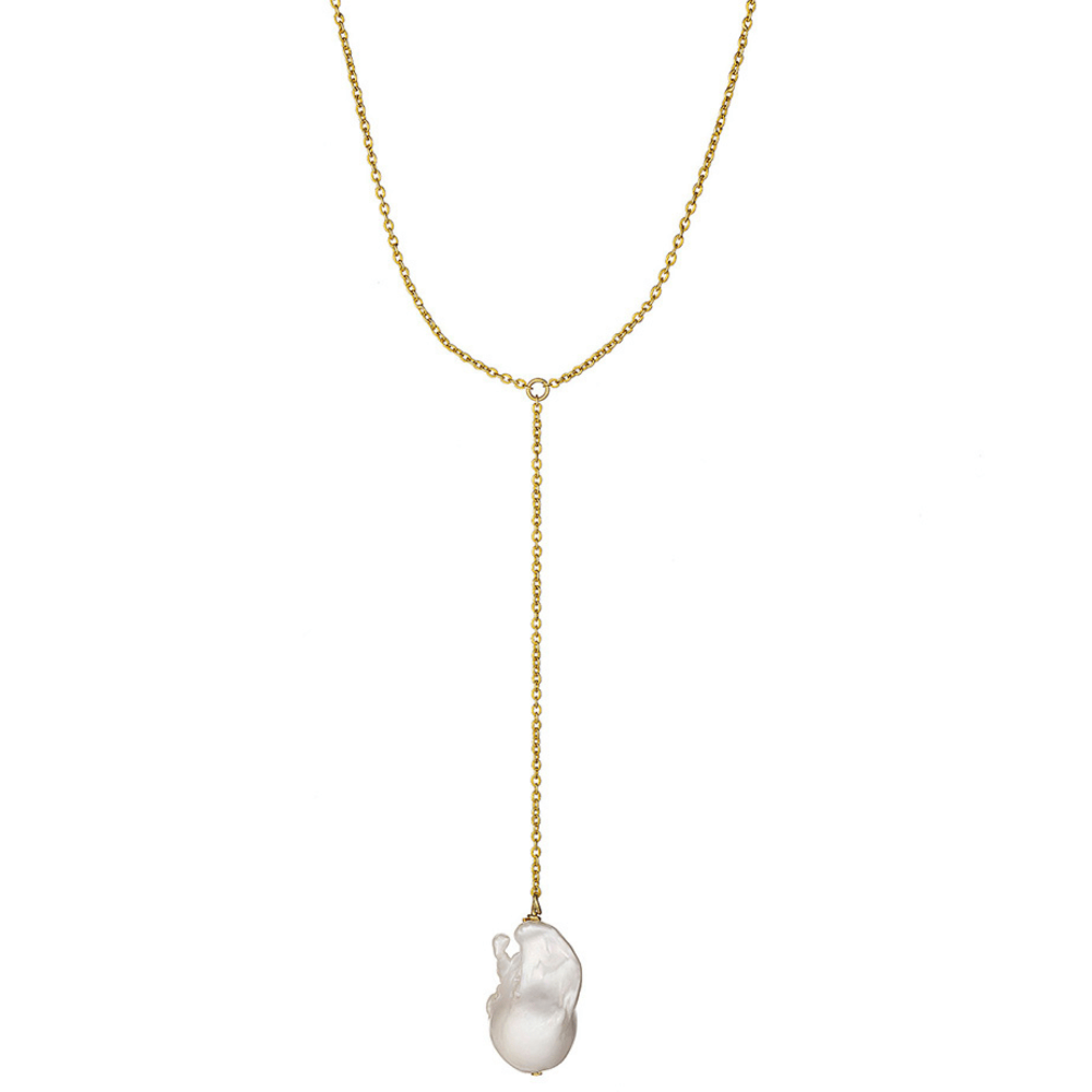 pearl lariat necklace