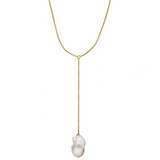 pearl lariat necklace