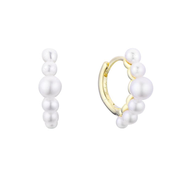 pearl huggy hoops