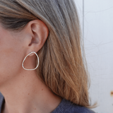 wave earrings diamonds