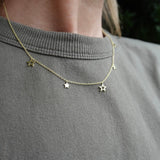 Gold chain with stars